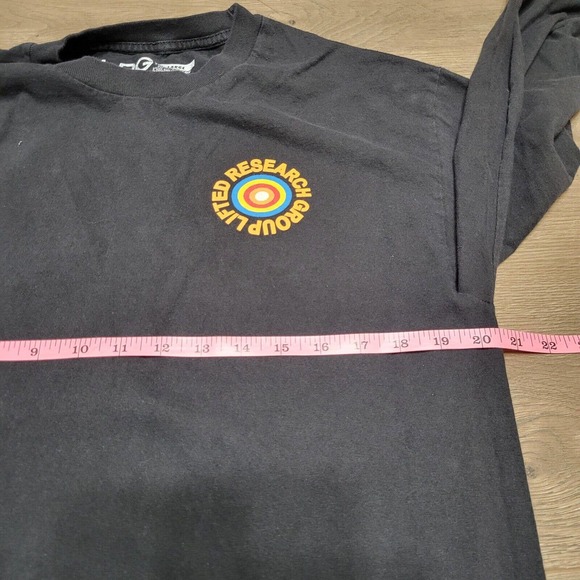 LRG Lifted Research Group Shirt Men Large Black Graphic Tee Spell Out Normcore - Picture 5 of 7